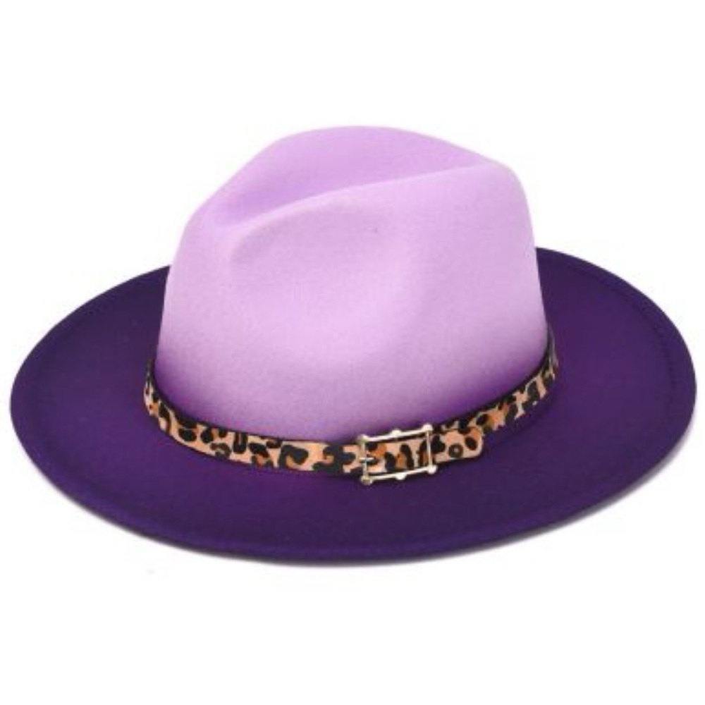 👒 MELLOW WORLD PURPLE LEOPARD HAT 👒